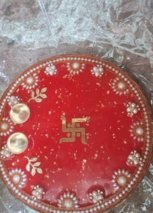 Decorative Resin Pooja Thali