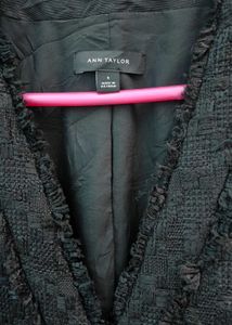ANN TAYLOR Black Tweed Jacket