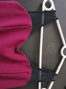 Forever 21 Maroon Skater Dress