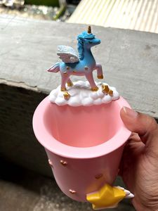 Unicorn Pink Ceramic Pen Holder / Stand