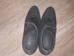 Black Velvet Heels Boots