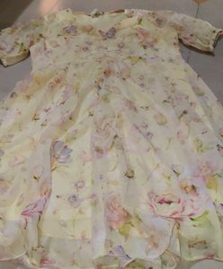 Floral Print Frock For Girls ✨
