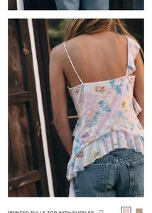 Floral Ruffle Cami