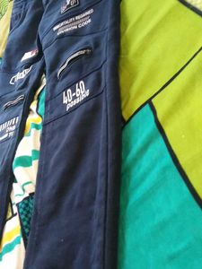 Stylish Blue Jeans with Patches
