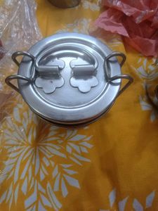 New Unused Steel 2 Piece Tiffin