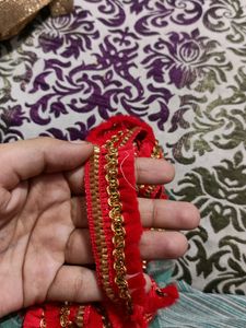 Red Color 7 Meter Lace