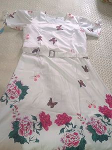 White Butterfly Frock