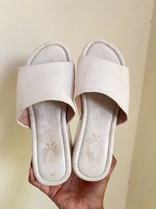 White Wedge Peep Toe Heels