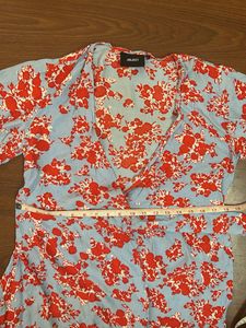 Floral Wrap Dress/ Shrug