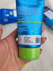 Aqualogica Tone Up+Barrier Repair Sunscreen50gEach