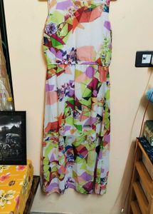 Colorful Sleeveless Maxi Dress