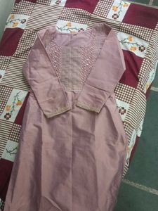 rose pink kurta set