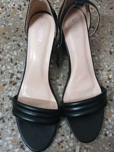 Black Heeled Sandals