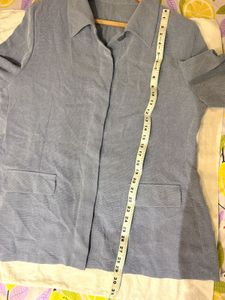 Vintage Blue Button-Down Shirt