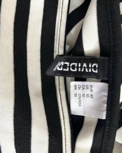 H&amp;M Striped Mini Dress With Halter Neck .