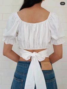 White Crop Top