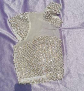 White Pearl Desiner Blouse 🤩🔥 Very Low Price