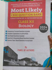 Question Bank Of Class 12 Biology Cbse Board