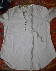White Printed Top