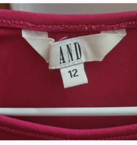 Burgundy Twist Front Top - Size M