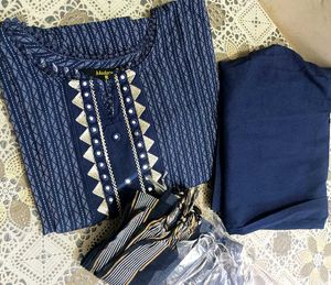 Blue Color Ka Kurta Set Dupatta Pajama Pant Cut
