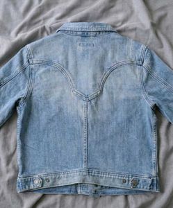 &amp;Jacket Women's Cropped Denim Biker Jacke