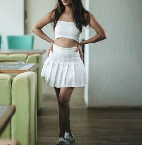 High Waist Mini Box Pleats - S Size