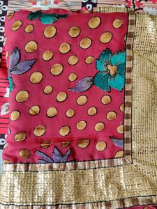 Beautiful Floral Designer Saree
