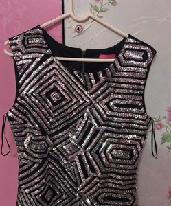 Sparkling Geometric Party Dress