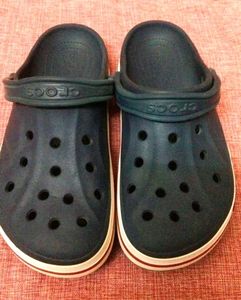 Navy Blue Crocs- Men 8