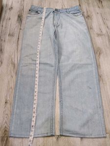 Sc9346 Blue Coin Beggy Jeans Waist 34
