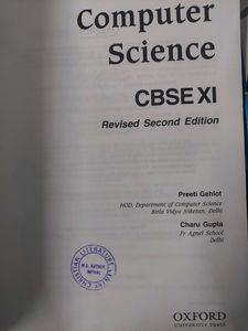 Class 11 Computer Textbook