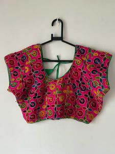Embroidered Pink Blouse