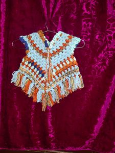 Kids Girls New Poncho Winter Wool Crochet Dress 0-9 Monthars