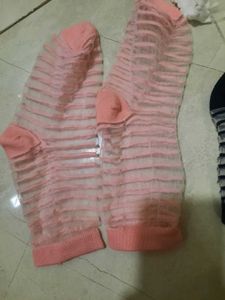 Cute girls/women net  Socks Set of 3