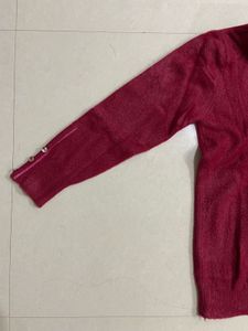 Burgundy Knit Pullover