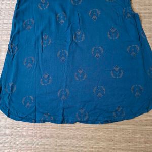 AVAASA BLUE 💙 ELEGENT DESIGN PRINTED KURTHI - XS