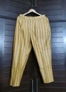 Elegant Yellow &amp; Pink Embroidered Silk Kurta Set