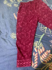 pure Cotton Kurta Set With Dupatta