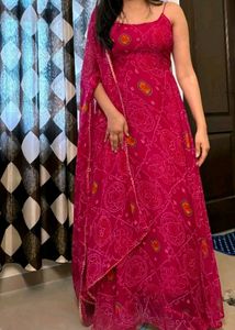 Bandhani print Kurti, Pant and Dupatta