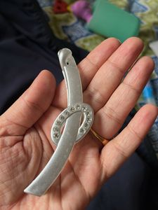 Beaded Oxide Bracelet And Silver Banana Clip Combo