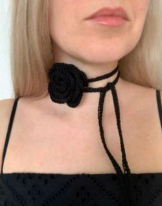 Black Rose Tie
