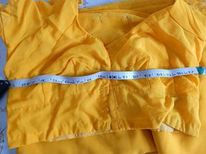 Yellow Georgette Saree