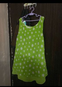 Green Polka Dot Tank Top