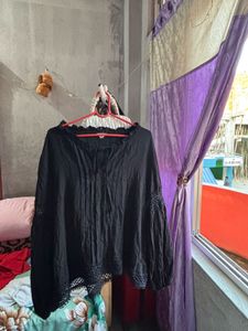 Black Oversized Top