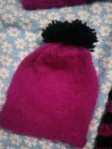 Cute Purple Knitted Outfit