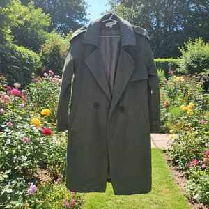 🥑 Olive Green Trench Coat