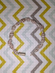 Handmade Shell Bracelet With Gold Clasps From Andaman