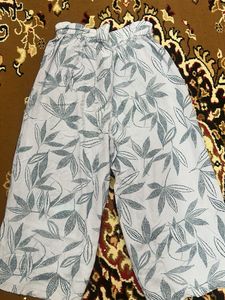 Floral Print Wide Leg Pants