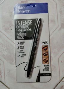 Blue Heaven +Lakme Intense Eyeliner - Black
